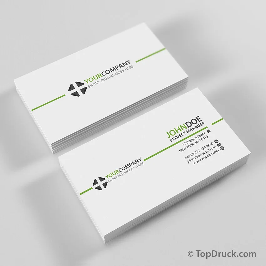 Clean Professional Visitenkarten Design