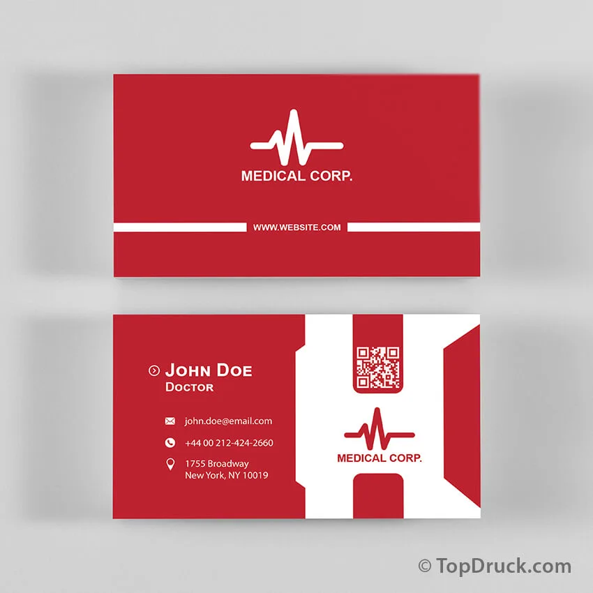 Medical Corporate Visitenkarten Design