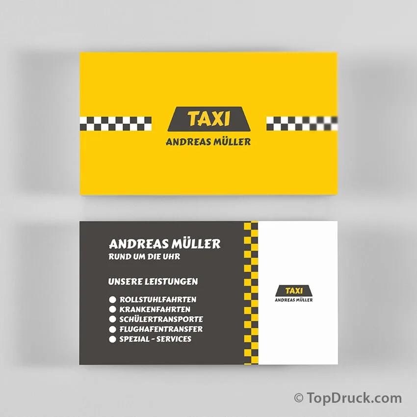 Taxi Visitenkarten drucken